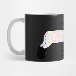 Rainbow Tie Dye Market Wether Lamb Silhouette 1 - NOT FOR RESALE WITHOUT PERMISSION Mug